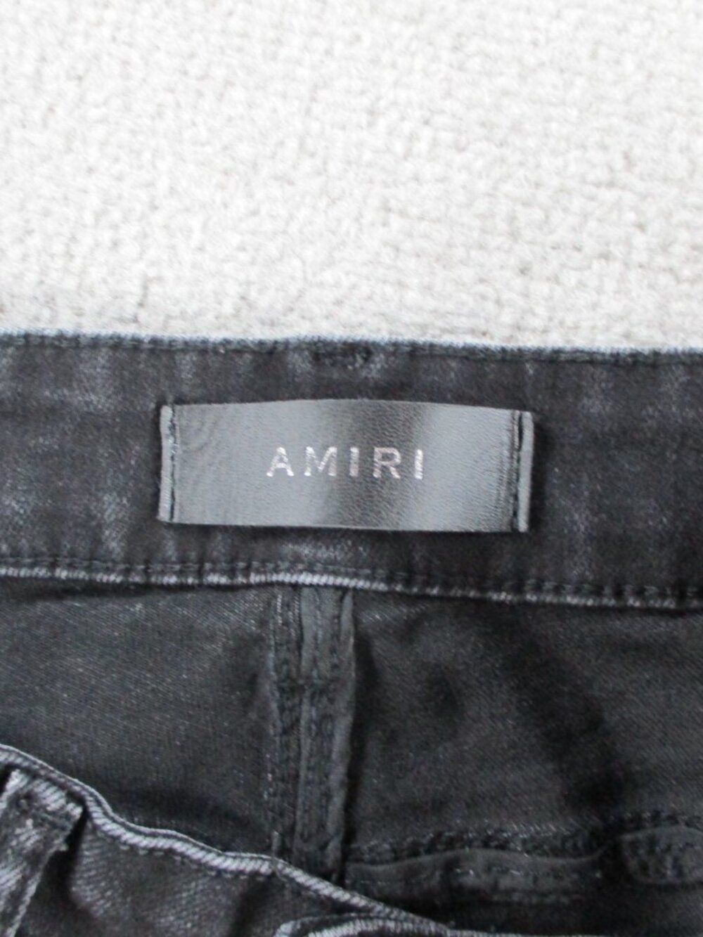 Mens Skinny Cobra Snake Jeans Size 28 Black Denim Distressed Embroidered Stretch - Picture 8 of 15
